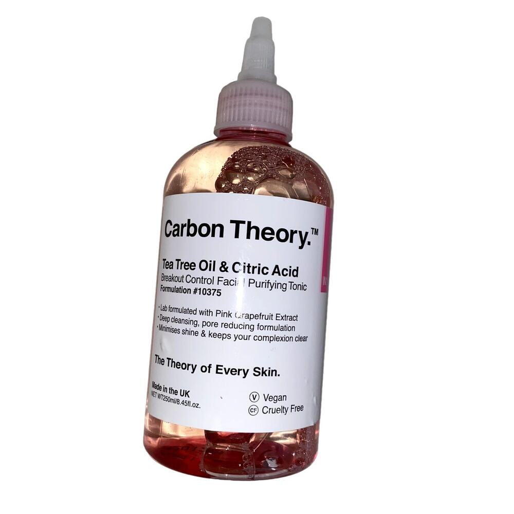 Carbon Theory Tea Tree Oil & Citric Acid Facial Tonic New